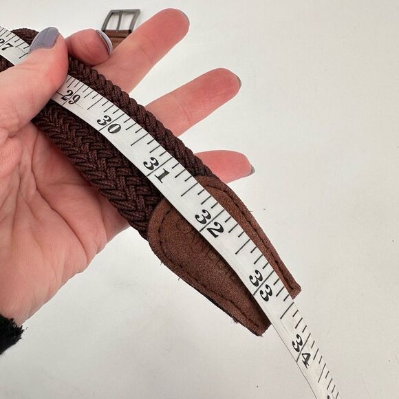 Les Canebiers Mens Braided Brown Belt Size Large‎ - Picture 13 of 14